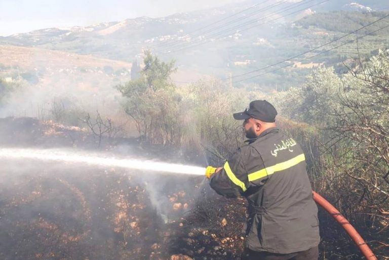 إهماد حريق القبيات