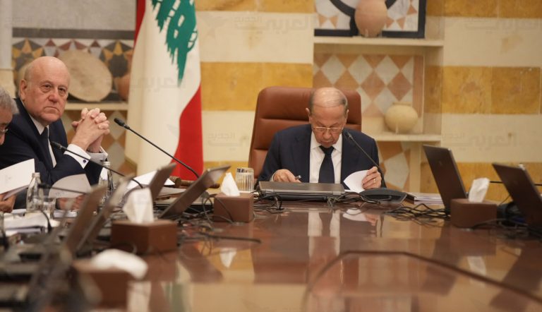 عون وميقاتي: حكومة 24 منها 16 حسم أمرهم.. والتفاوض على 8 وزراء