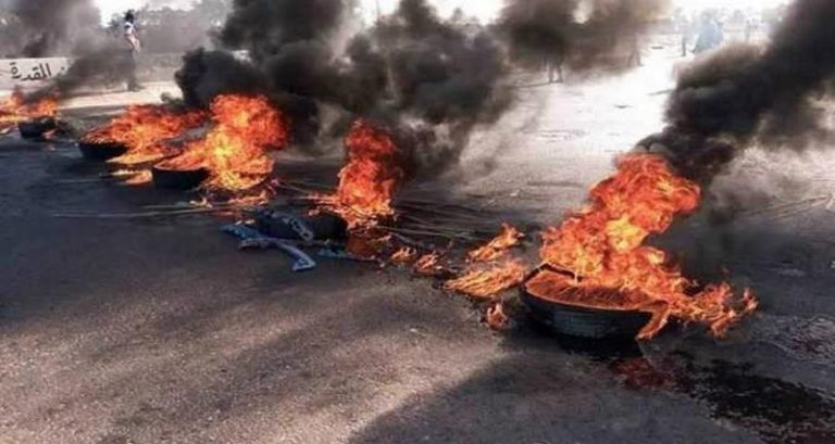 قطع السير في فردان احتجاجاً على تردي الأوضاع المعيشية