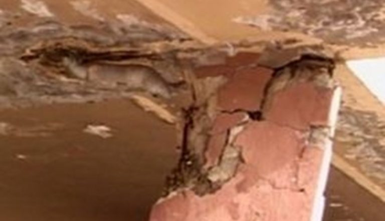 انهيار جزئي من مبنى في طرابلس