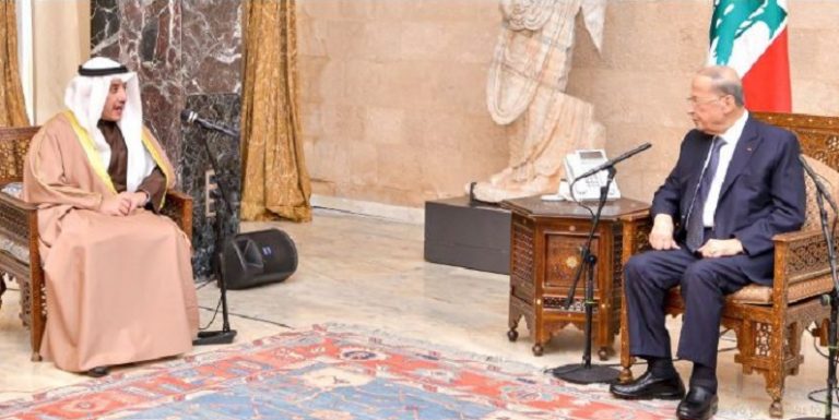 عون التقى وزير خارجية الكويت: نشكر لها دعمها الدائم للبنان