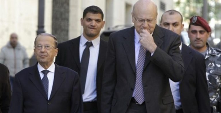 عون يشل حكومة ميقاتي.. قبول الإستقالة!