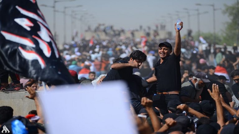 تجدد تظاهرات أنصار التيار الصدري وسط بغداد