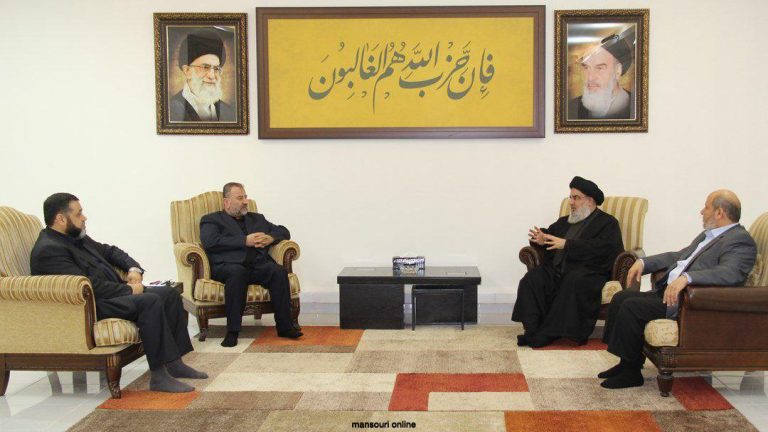 نصـر اللـه بحث التطورات مع نائب رئيس حركة حماس