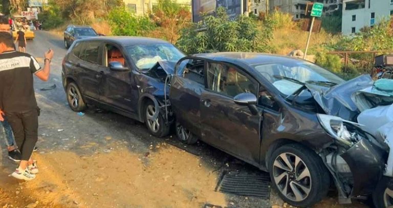 بالفيديو والصور.. 9 جرحى بحادث سير في ساحل علما