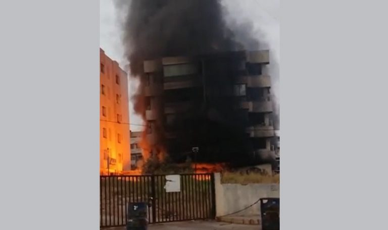 بالفيديو: حريق في بيروت