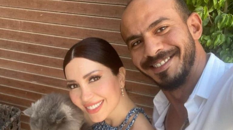 قبل أنباء انفصالهما.. آخر فيديو جمع بين نسرين طافش وزوجها