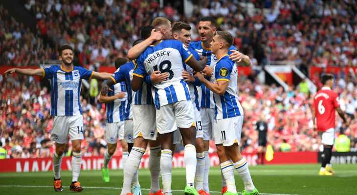 البريمييرليغ: يونايتد تن هاغ يسقط في اول اختبار امام برايتون