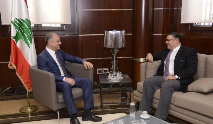 السفير المصري يلتقي بو صعب للبحث في التطورات المحلية والاقليمية
