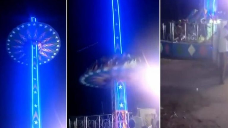 بالفيديو – سقوط مُفاجئ للعبة ملاهٍ في موهالي!