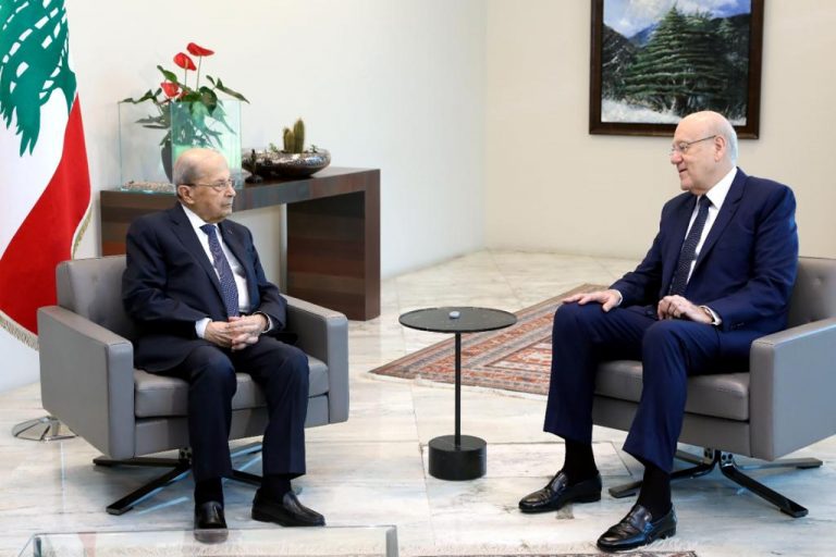 بالصور – ميقاتي من بعبدا: “لو بدي ضل نايم ببعبدا.. مش رح فل إلا..”