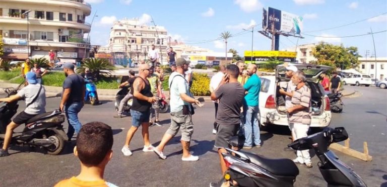 إشكال في صيدا وقطع السير عند ساحة النجمة