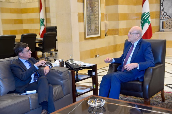 ميقاتي يلتقي سفير بلجيكا الجديد