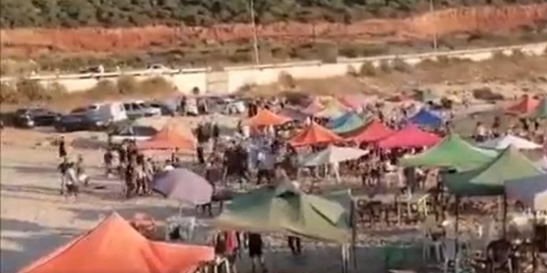 بالفيديو: تضارب ورصاص على شاطئ الناقورة