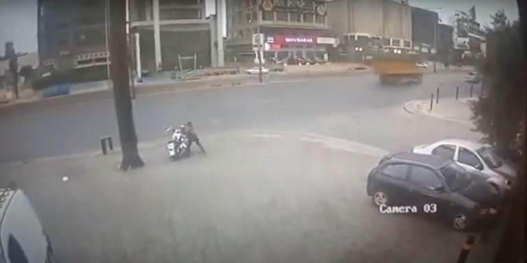 بالفيديو: حادث سير “عنيف”!