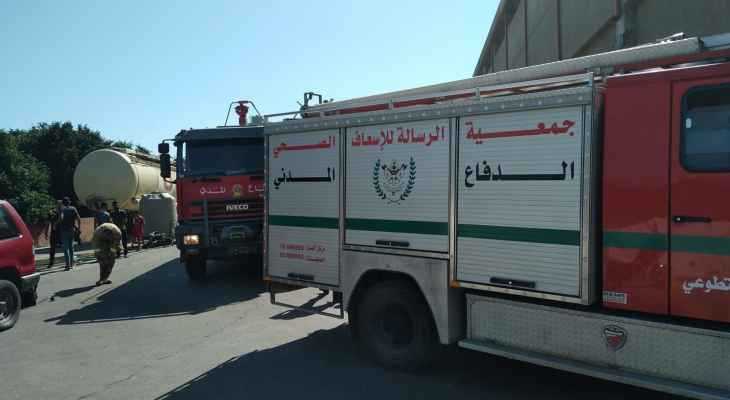 حريق في معمل “الرينغو” في البابلية