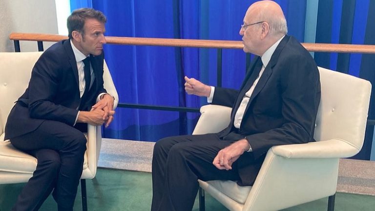 ميقاتي يلتقي ماكرون.. والأولوية إستقرار لبنان