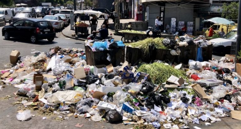تراكم النفايات في صيدا