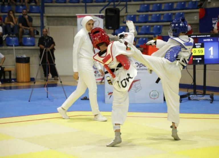 افتتاح حاشد لبطولة بيروت المفتوحة بالتايكواندو