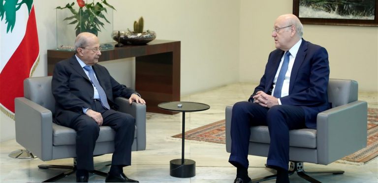 عون وميقاتي ناقشا الاقتراح الاممي من ضم روسيا اقاليم اوكرانية