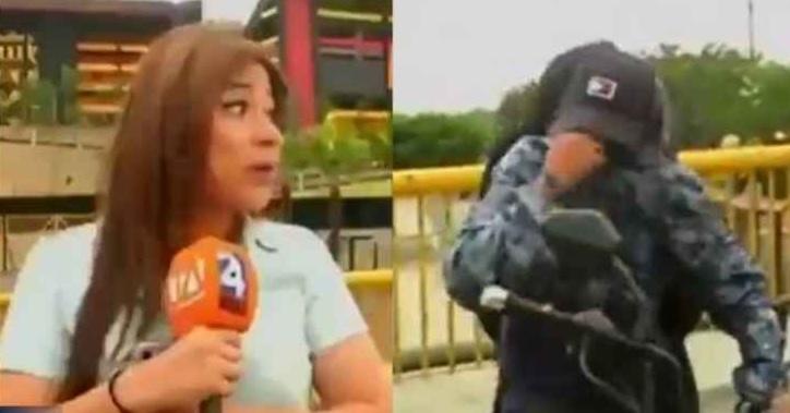 صحافية تتعرض لمحاولة سرقة على الهواء