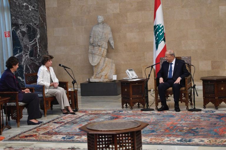 عون يلتقي كولونا ويطلب مساعدة فرنسا بملف النازحين