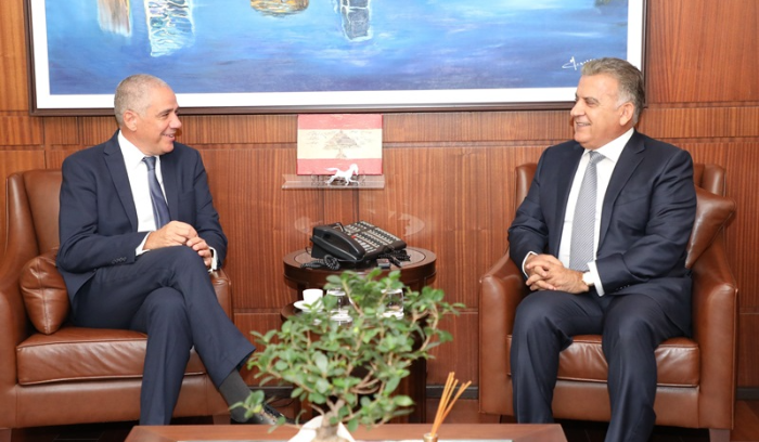 اللواء ابراهيم بحث قضية النازحين مع سفير الإتحاد الأوروبي