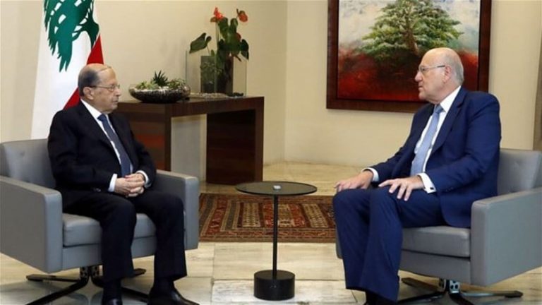 ميقاتي يزور عون.. “نقلوا كل شي عالرابية”