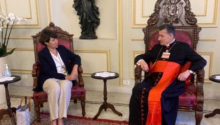 الراعي يلتقي السفيرة الفرنسية