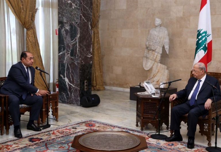 حسام زكي من بعبدا: الجامعة العربية حاضرة لكل ما يطلب منها