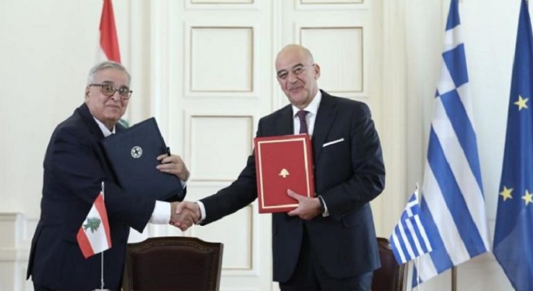 بو حبيب بحث من اليونان ملفي النازحين والترسيم