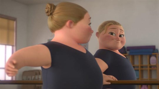 صاحبة الوزن الزائد.. بطلة في “ديزني”!