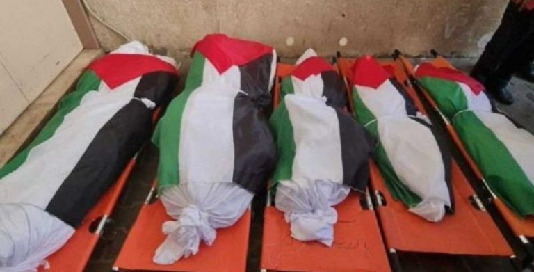 بالفيديو والصور: تشييع شهداء حريق جباليا