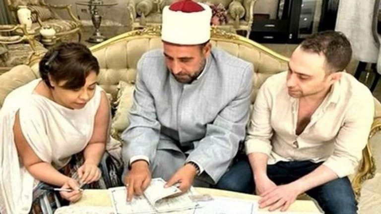 تشكيك بزواج شيرين وحسام.. هل هو باطل؟