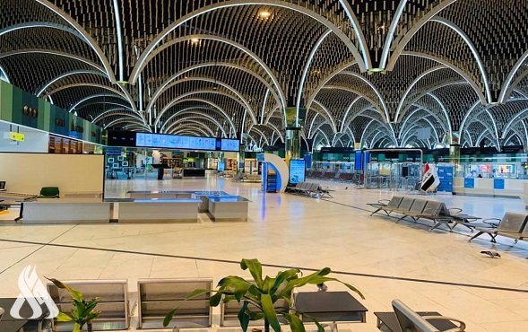 فيديو لاندلاع حريق في مطار بغداد.. وإجلاء المسافرين