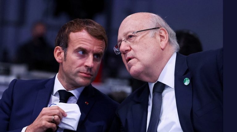 ماكرون يدافع عن ميقاتي وينفي المؤتمر الدولي.. هل يزور لبنان؟