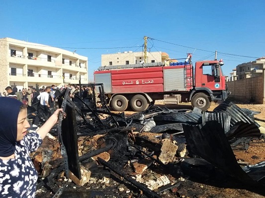 خمسة جرحى بحادث سير عند مدخل البداوي