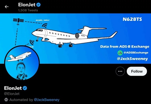 “تويتر” يعلق حساباً يتتبع طائرة إيلون ماسك الخاصة