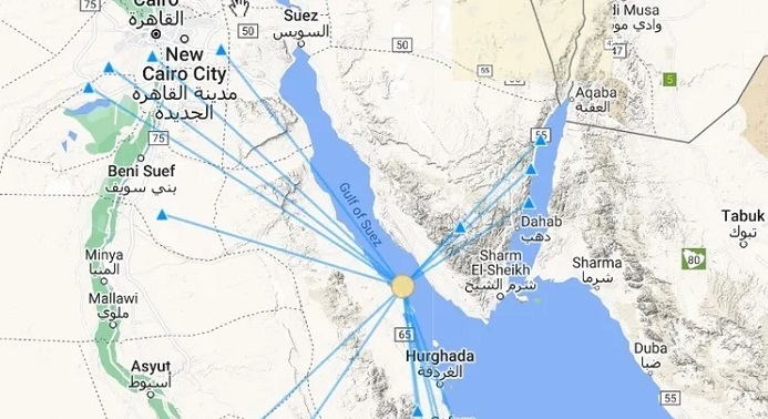 زلزال يضرب جنوب سيناء