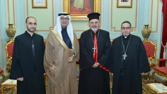 بخاري يزور بطريرك السريان الكاثوليك