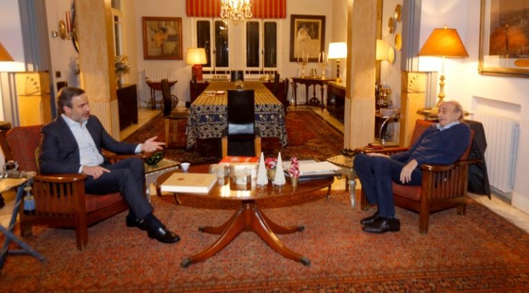 ميشال معوض وليد جنبلاط معارضة