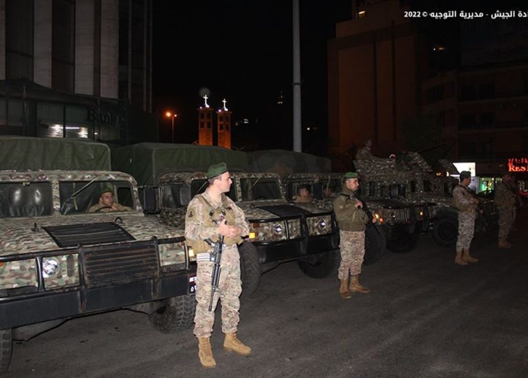 الجيش ينفّذ تدابير أمنية في مختلف المناطق