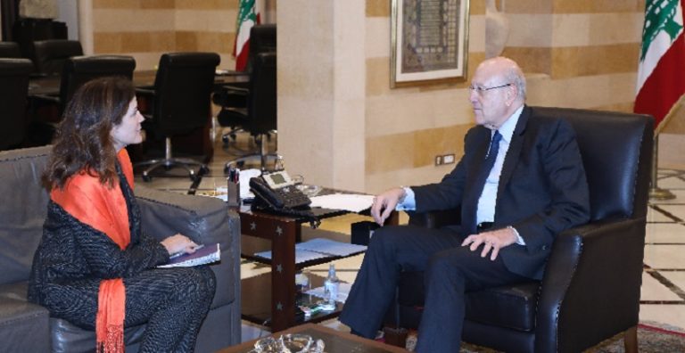 ميقاتي يستقبل شيا وبو حبيب