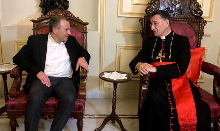 الراعي يلتقي باسيل في بكركي