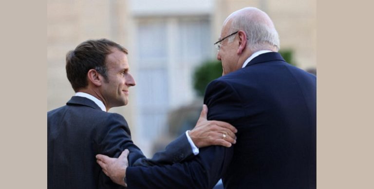 ايمانويل ماكرون نجيب ميقاتي