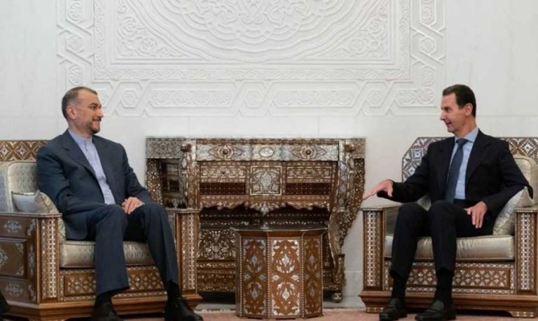 الأسد وعبد اللهيان يؤكدان على العلاقات الوثيقة بين البلدين