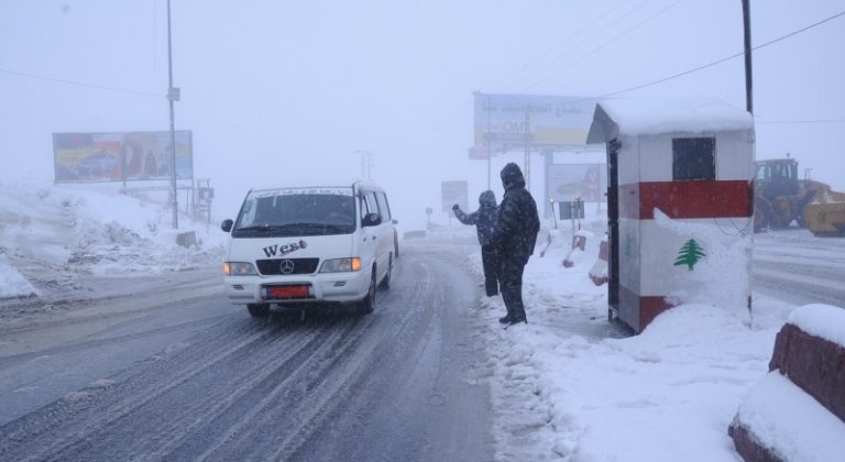 فتح طريق ضهر البيدر