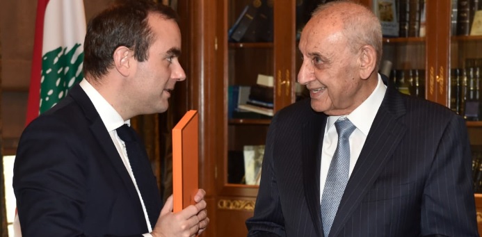 بري التقى وزير الدفاع الفرنسي… هذا ما جرى بحثه