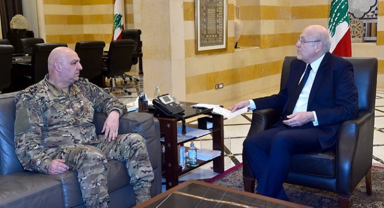 ميقاتي قائد الجيش عون