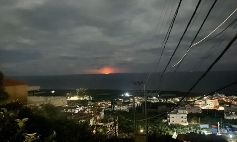 بالفيديو.. هذه حقيقة الحريق في المياه قبالة شاطئ عدلون